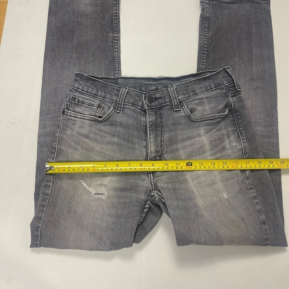Levi’s 514 Men’s Straight Fit Gray Black Wash Jeans 30x32